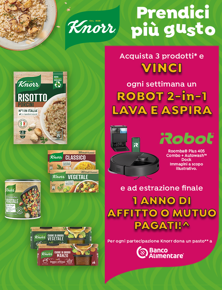 immagine smartphone del concorso Knorr Prendici più gusto 2025